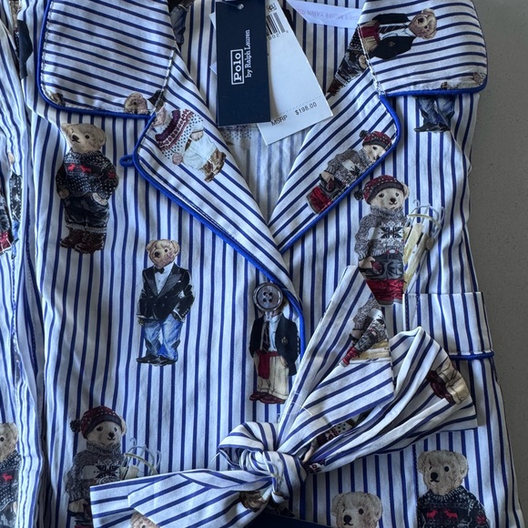 Polo by Ralph Lauren Blue Striped Pajamas - Picture 3 of 6